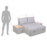 OUTLIV. Balkonset Polyrattan Braun mit Akazientisch