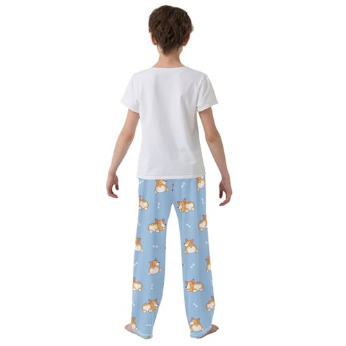 Cute Welsh Corgi Dog Butt Boys Pants for Kids Jogger Pants with Pockets S-XL3