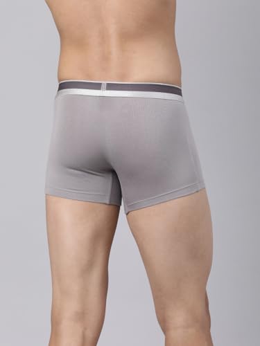 Image of Levi's 030 Trunk for Men | Supima Modal Lycra Blend | Breathable Solid Men's Underwear | 4-Way Stretch | Anti-Roll No-Dig Waistband | No Ride-Up Mid Length Fit | Stay Retention | Pack of 1