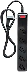Filtro de linha com protetor contra surtos (DPS) - 127/220 volts - 10 amperes - 5 tomadas - 3 pinos - iCLAMPER Energia 5 - LCF - Preto