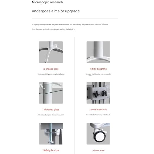 Soporte móvil ajustable para TV LCD 32 a 65 pulgadas miniatura 5