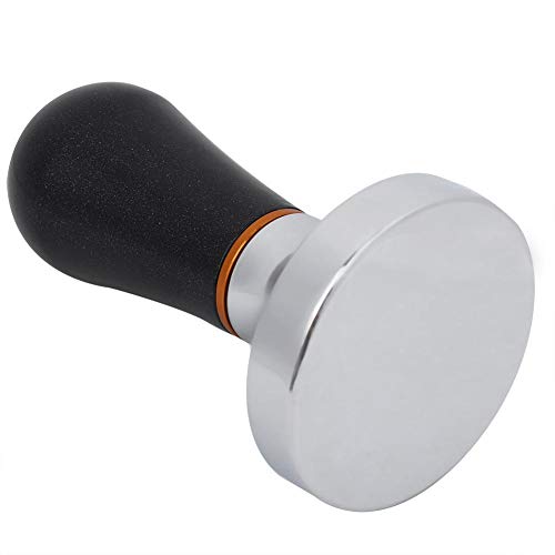 Molinillo de café de aluminio de 57 mm con mango ergonómico para hacer café en la cocina, color negro - Imagen 6