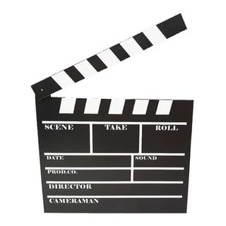 Claquete Cinema Mdf Grande Madeira 29x27cm Studios