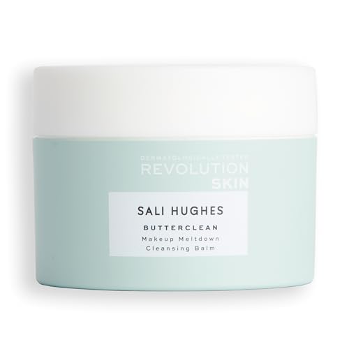 Bálsamo Limpiador Desmaquillante Revolution Skincare x Sali Hughes Butterclean, Elimina Maquillaje y Suciedad, Ligero e Hidratante con Ácido Hialurónico