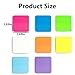 160 Sheets Transparent Sticky Notes - Colored, Clear, Waterproof Notepad - Adhesive Memo Pads for Annotating Books & School Supplies