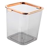 TIDTALEO Papelera Transparente de Pet para Hogar y Oficina Cubo de Basura Portátil Grande Diseño Simple y Duradero para Dormitorios y Escritorios