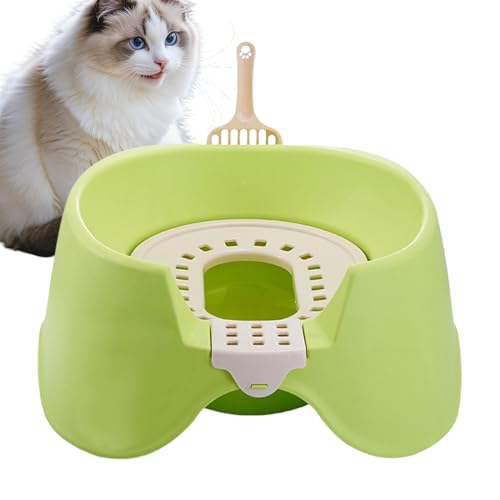 Bac à litière pour chat ouvert grand modèle pour chatons et refuges