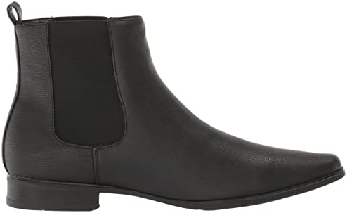 Calvin Klein Men's Brayden Chelsea Boot, Black Saffiano, 12 | Image 5