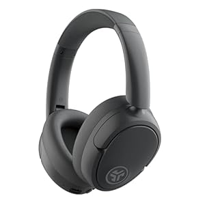 JLab JBuds LUX ANC Smart Noise Cancelling Over Ear Kopfhörer Bluetooth kabellos mit Mikrofon und aktiver Geräuschunterdrückung, 70+ Std. Spielzeit, Faltbare Bluetooth Kopfhörer, Graphit