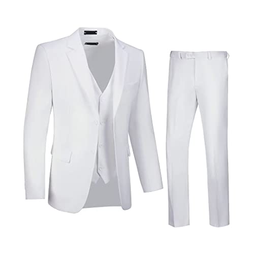 Mens Suits White Suits for Men Regular Fit Wedding Business