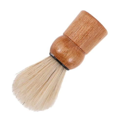 Didiseaon Retro Beard Shaving Brush With Wooden Handle Face Shaving Beard Grooming Brush Tool For Shave Cream Shaving