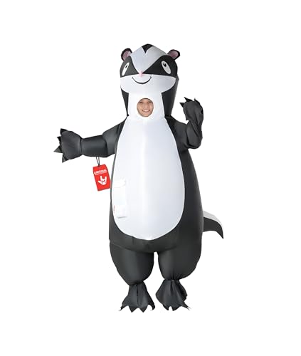 Morph Costume Gonflable Enfant, Déguisement Putois, Animaux Carnaval, Idéal Fêtes et Événements, Taille Unique