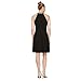 S.L. Fashions Women's Jewel Halter Neckline Cocktail Dress, Wedding Guest, Perfect Party Dress,(Petite and Regular Sizes), Black, 12