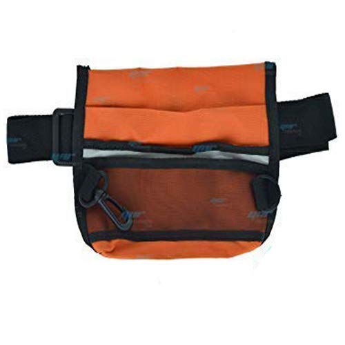 YNR® Pet Treat Pouch | Cat Dog Training Snack Bag | Storage Holder Dispenser | Snacks Toys Balls | Adjustable Belt (Orange)