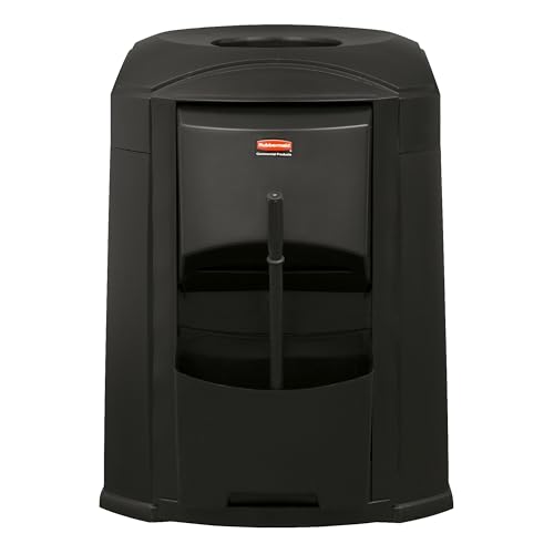 Image of Rubbermaid Commercial Products Window Wash Kit for Landmark Series Store Front Containers, Black, Outdoor for Gas Station /Convenience Store /Store Front