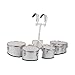 JWQFBC Marching Drum Set, Five Drums, Multi-tone, Music Drum for Beginners, Polyphonic Drum with Adjustable Stand