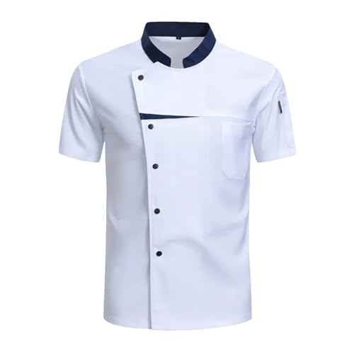 Men's Professional Chef Shirt, Cook Coat Hotel Uniform Designer White