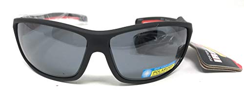IRONMAN Men's Precision Sunglasses, Black, Wrap, 10238160.FWG