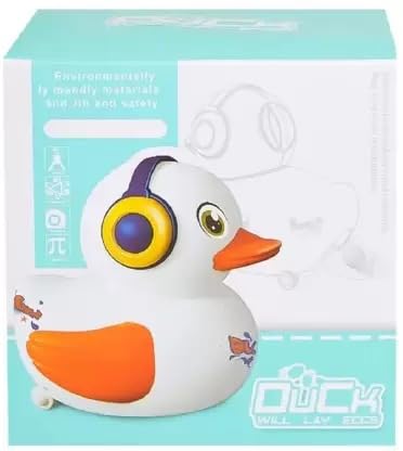 Bluebell Egg Chicken White Toy Chicken Animal Toys Chicken Laying Egg Crazy Chicken Crazy with Sound Music for Baby Boys Girls.