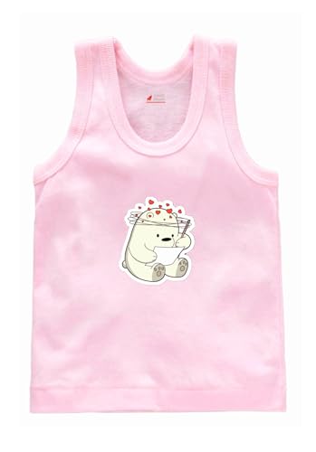Image of Baby Boys Relaxed Fit White Cotton Vest | Lightweight, Breathable | Ganji | Banian | Baniyan | Kids Sando for Infant Newborn Toddler