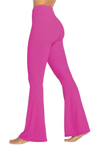 Best Pink Yoga Pants: Top 5 Trendy Options to Brighten Your Workout pink yoga pants 3 Sunzel Flare Leggings, Crossover Yoga Pants with Tummy Control, High Waisted and Wide Leg, No Front...