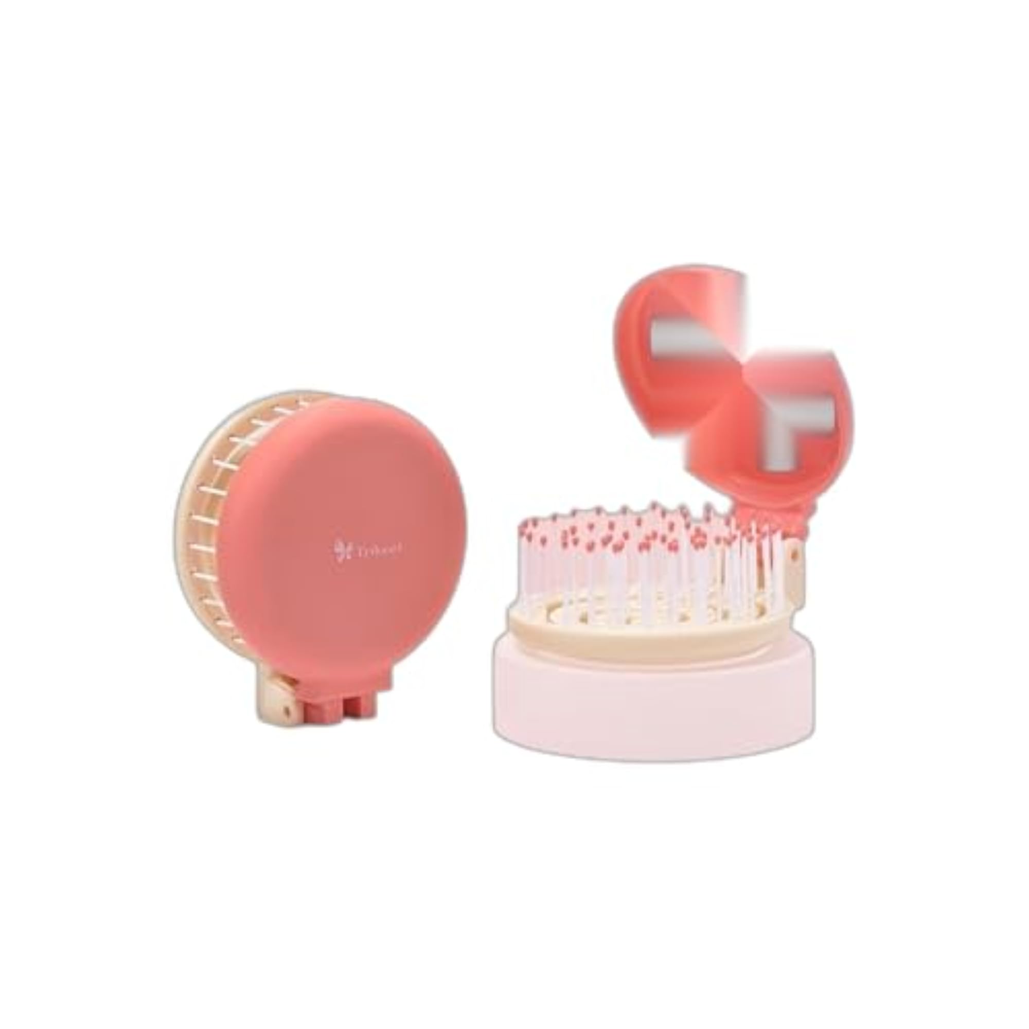 Portable Mini Mirror Folding Comb, Travel Styling