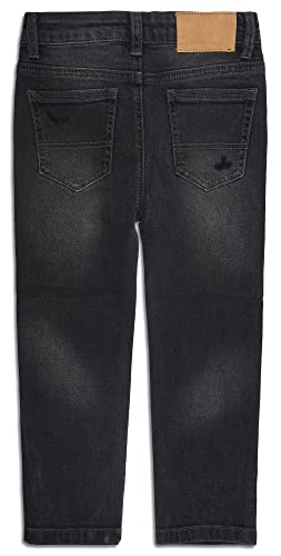 Calça Jeans KIDSCOOL SPACE Meninos, Faixa Elástica para Meninos Dentro Rasgado, Calça Jeans de Algod