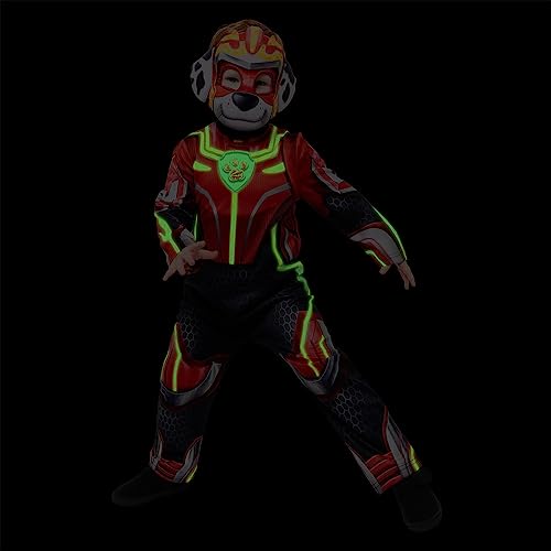 amscan 9918120 amscan - Kids Officially Licensed Paw Patrol Marshall Boys Costume (Ages 3-6 Years, Multicoloured - Image 2