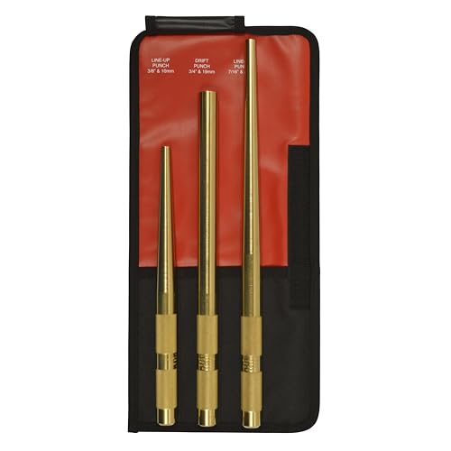 Outils Mayhew May-61365 poinçons chasse-goupilles laiton heavy duty pour alignement mécanique