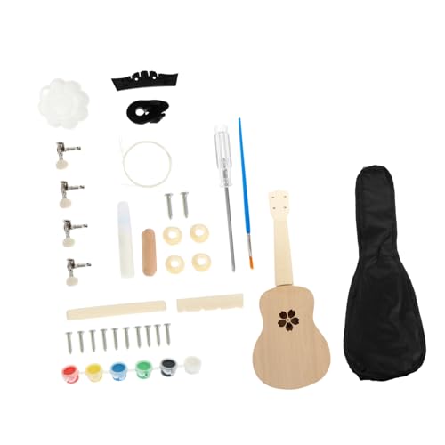 VAGUELLY 1 세트 봐 우쿨렐레 DIY 키트 우쿨렐레 매뉴얼 우쿨렐레 키트 당신의 우쿨렐레 잘 기타