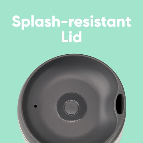 Owala SmoothSip Insulated Stainless Steel Coffee Tumbler, Reusable Iced Coffee Cup, Hot Coffee Travel Mug, BPA Free 20 oz, Gray (Cloudscape) #2