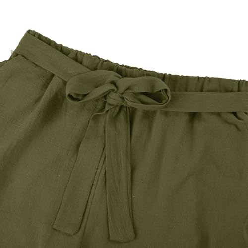 Traje de lino de mujer refinado conjunto de muselina ligera 4
