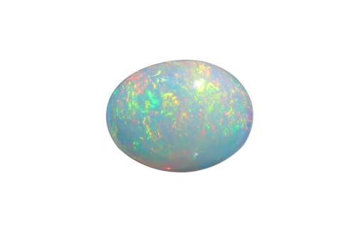 Opale éthiopienne originale pierre ovale 4.22 Cts feu charnu naturel