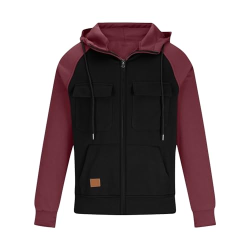 Men's Hoodie Full Zip Up Sweatshirt with Pockets Durable and Comfortable Outdoor Jackets for Men2