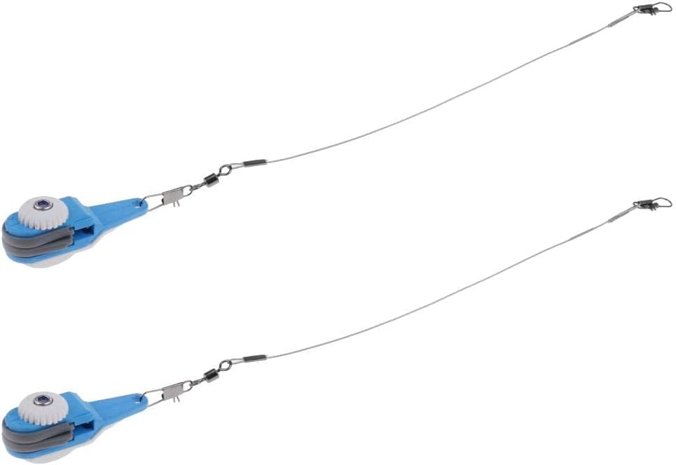 2pcs Adjustable Heavy Duty Downrigger Outrigger Release Clips - Perfect for Saltwater and Freshwater Fishing - for O and Downrigger Boat Fishing - Stainless Steel and Plastic