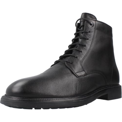 Geox Men's U Tiberio D Ankle Boot, black, 9 Men