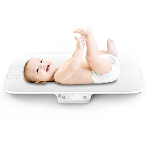 Multi-Function Pet Scale with Hold Function for Infants, Newborns, Puppies, and Cats – Tracks Weight and Height up to 66lb and 24in – Perfect for Your Furry Family Members