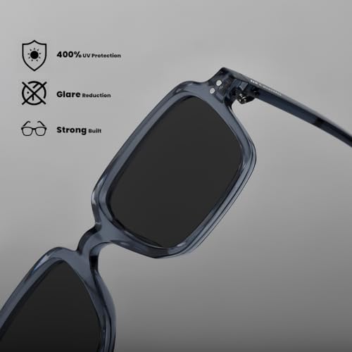 Image of SAM AND MARSHALL VANTA Sunglass I Rectangle Shape Sunglass I 400UV Protection I Unisex.