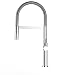Produktbild VIZIO Einhebel Küchenmischer mit schwenkbarem Auslauf und abnehmbarer 2 Strahl Handbrause / CHROM / Profi / minimalistisch Design / Restaurant / Haus