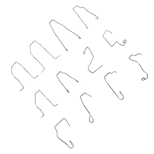 ZWEquipint Abrazadera de resorte de retención de bombilla para H1 para H3 para H4 para faros H7, 6/9/12 clips de bombilla automotriz surtidos, soporte de acero inoxidable con caja compacta (12 piezas)