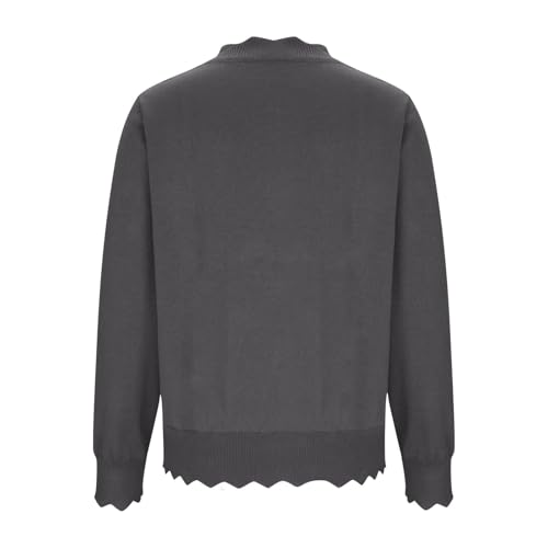 Women's Cardigan Sweater V Neck Lightweight Button Front Knit Tops - image 5