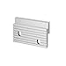 Orange Aluminum 2" Z-Clips, Pack of 100 Clips