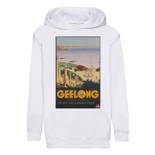 Sweat enfant Geelong Australie affiche vintage de qualité premium