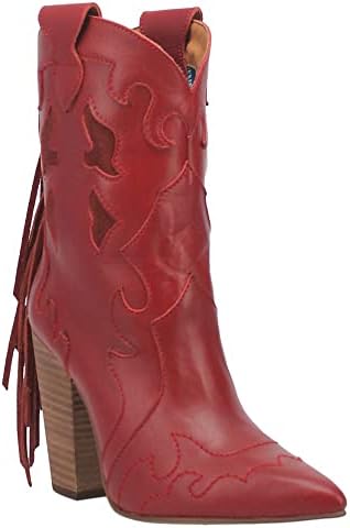 Dingo Boots Women's Lady's Night Fashion Boot, Red, 9 | Image 1