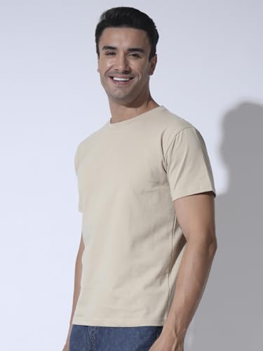 Image of Round Neck Half Sleeve Pure Cotton T-Shirt