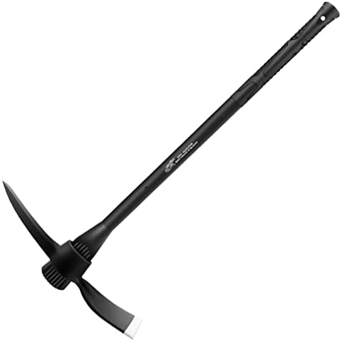 glorousamc Forged Adze Pick, Weeding Mattock Hoe Pick Mattock with Fiberglass Handle, Garden Pick, Great for Loosening Soil, Archaeological Projects (5LB-with 36" Fiberglass Handle) Cover