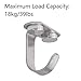 BE-TOOL 24PCS Stainless Steel Ceiling Hooks Clothes Hooks Set Cabinet Under Hook Hanger for Bathroom Kitchen Utility Silver