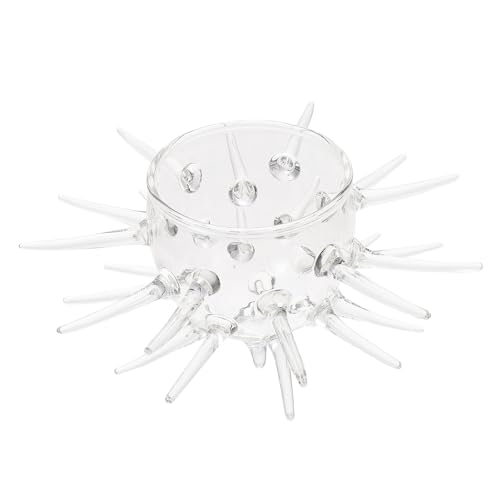 PRETYZOOM Verre à Cocktail pour Banquets Décoration de Table Créative Original D'oursin en Verre Borosilicate Transparent et Réception D'invités