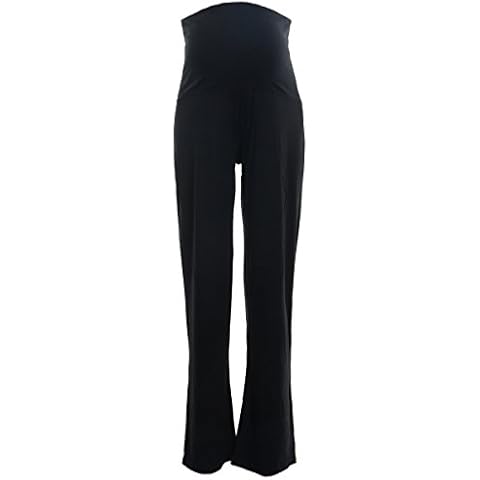 Elizabeth Brown Maternity Women's Yoga Maternity Trousers Black (8 Regular) Cover