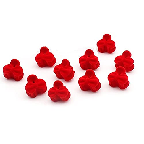 Pinzas pequeñas 30 pcs color rojo plastico miniatura 2
